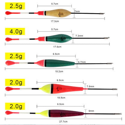 DriftDome™ - 10 Stuks Dobber Set (2.0g, 2.5g, 4.0g)